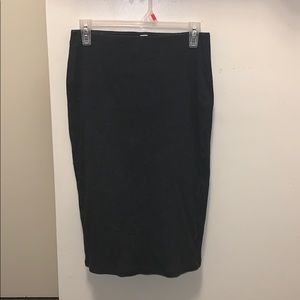 Black pencil skirt